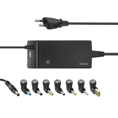 Universal charger HAMA, Network, input 100-240 V, output 12-22 V, 90 W