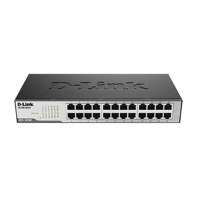 D-Link DES-1024D/E, 24 ports switch 10/100, Desktop, rack mount
