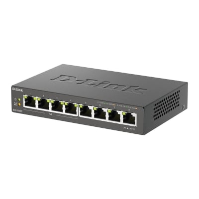 D-Link DGS-1008P, 4x PoE + 4 x standard ports switch, 10/100/1000, Gigabit
