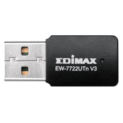 EDIMAX EW-7722UTN V3, USB, Realtek, 2.4Ghz, 802.11n/g/b wireless mini adapter