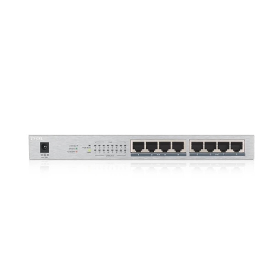 ZyXEL GS1008-HP, 8-ports switch, gigabit, not managed, PoE+, 60W