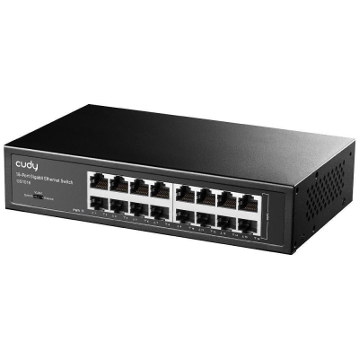 Cudy GS1016, 16 ports switch, 10/100/1000, Auto-MDI/MDIX, 19" rack mount