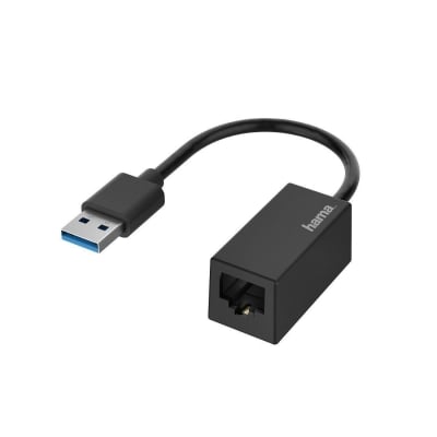 HAMA, USB-A - RJ-45, Gigabit, network adapter