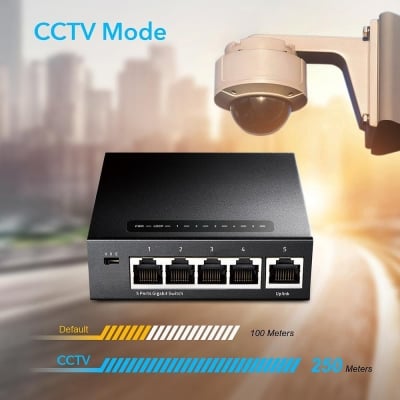 Cudy GS105, 5 ports switch, 10/100/1000, Auto-MDI/MDIX