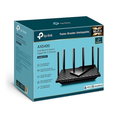 TP-Link Archer AX72, AX5400, 2.4/5 GHz, 574 - 4804 Mbps, Gigabit, wireless router
