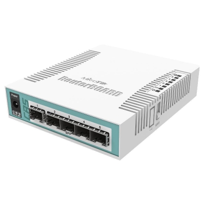 Cloud Router Mikrotik CRS106-1C-5S, 1xGigabit LAN, 5xSFP cages