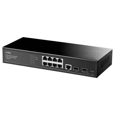 Cudy GS2008S2, L2, 8 x Gigabit Ethernet ports, 2 x SFP, 128MB RAM, switch