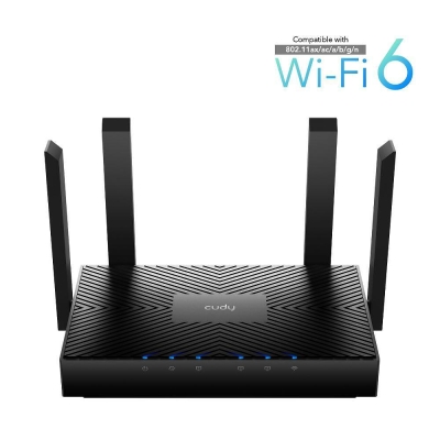 Cudy WR3000, AX3000, 2.4/5 GHz, 574 - 2402 Mbps, 10/100/1000 wireless router