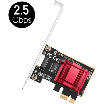 Cudy PE25, PCIe, 10 Mbps/100 Mbps/1 Gbps/2.5 Gbps, network card