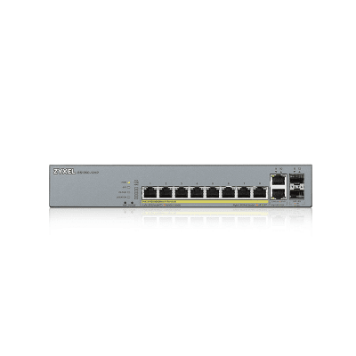 ZyXEL GS1350-12HP, 12-ports switch, Gigabit, managed, PoE 130W