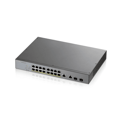 ZyXEL GS1350-18HP, 18-ports switch, Gigabit, managed, PoE 250W
