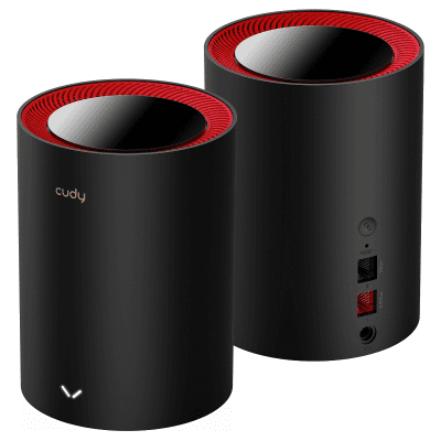 Cudy M3000, 2 pack, AX3000 Dual Band, 2.4/5 GHz, 574 -  2402 Mbps, wireless mesh system
