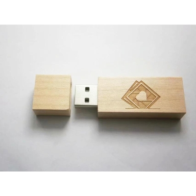 USB drive ESTILLO SD82, 32GB, USB 2.0, Wood, No logo