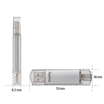 USB drive HAMA C-Laeta USB-C 256 GB USB 3.1/USB 3.0, 70Mb/s