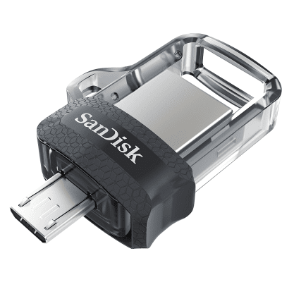 USB drive SanDisk Ultra Dual Drive m3.0, 64GB, OTG, Black