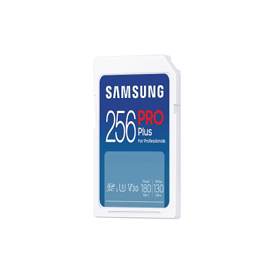 Samsung PRO Plus, SD Card, 256GB, White