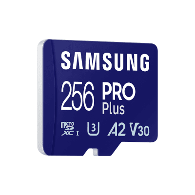 Samsung PRO Plus, microSDXC, UHS-I, 256GB, Adapter