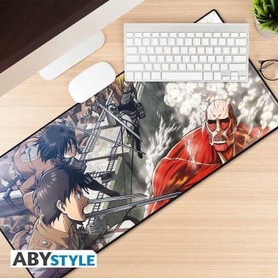 ABYSTYLE - ATTACK ON TITAN - Eren vs Colossal Titan, XXL gaming mousepad