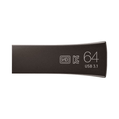 USB drive Samsung BAR Plus, 64GB, USB-A, Titanium Gray