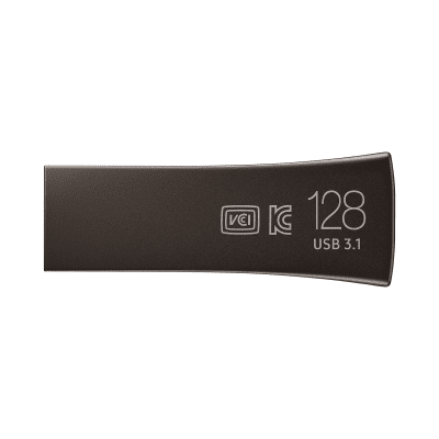 USB drive Samsung BAR Plus, 128GB, USB-A, Titanium Gray