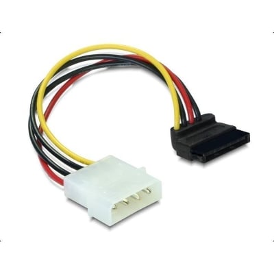 DeLock cable Power SATA HDD to 4 pin, 90°, 15cm