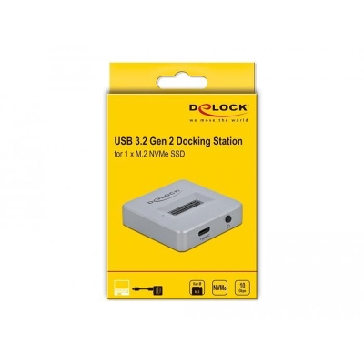 Delock docking station for M.2 NVMe PCIe SSD, USB-C 3.2 Gen 2