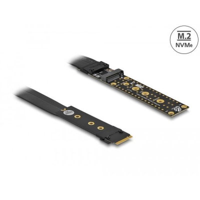 Delock 64136, M.2 Key M Extension NVMe, Cable 20cm