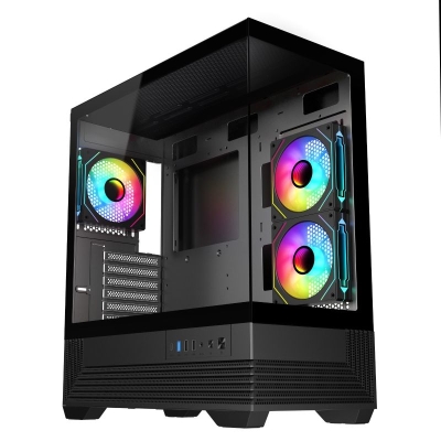 Кутия V-GAMING DARK REAPER VG-DR3F, ATX, Black
