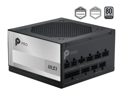 Захранване MSI PRO A850PL PCIE5, 850W, 80 Plus Platinum
