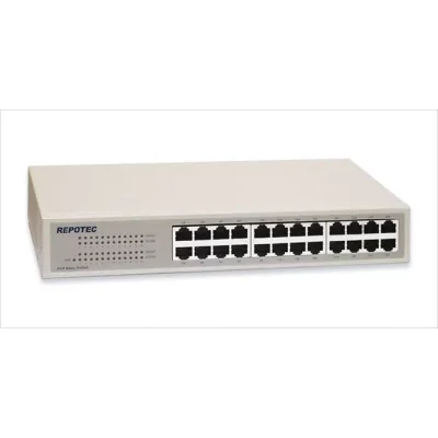Суич Repotec RP-1724DR/L, 100Mbps, 24 порта, 24x 10/20/100 Mbps RJ-45