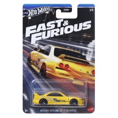 Количка Nissan Skyline GT-R (BCNR33) Fast & Furious 1:64 (Hot Wheels)