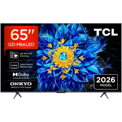 Телевизор TCL 65P8L - 65", 4K, QLED, 144Hz Native Refresh Rate, TCL Ai
