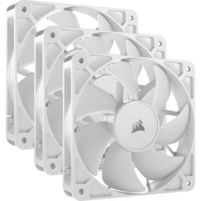 Вентилатори CORSAIR RS120 White, 120mm Fan, Triple Pack