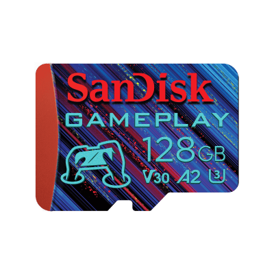 SanDisk GamePlay microSD card for Mobile Gaming 128GB with read speeds up to 190 MB/s