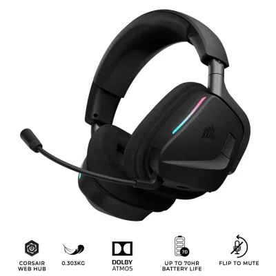 Слушалки Corsair VOID MAX WL v2, Carbon