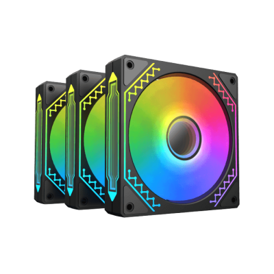 Комплект вентилатори Xigmatek Starz Pro (3PCS M20A Fans, ARGB MB SYBC Control Box & Remote Controller, Color Box)