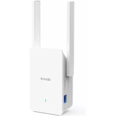 Range Extender/Репитер Tenda A23, 1501Mbps, 2.4GHz (300Mbps)/ 5GHz (1201Mbps), Wireless AX, 1x 10/100/1000Mbps RJ45, 2x 5dBi външни антени