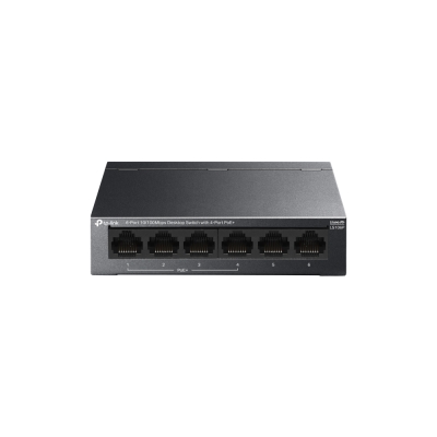 6-портов 10/100 Mbps настолен комутатор TP-Link LS106P с 4 PoE+ порта