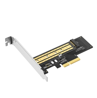 Адаптер за разширителна карта Ugreen PCIe 3.0 x4 към M.2 NVMe drive CM302 - черен