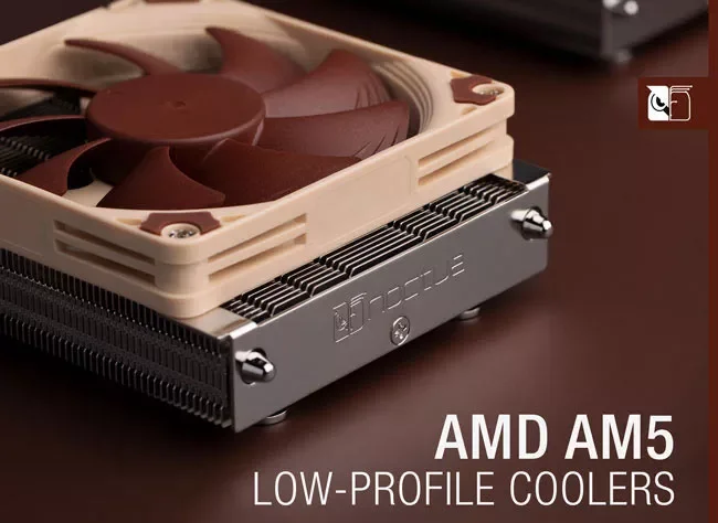 Noctua пуска нископрофилни AMD охладители за процесори до 65W