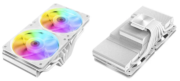 Уникален охладител с нисък профил и двойни вентилатори твърди, че може да охлажда AMD и Intel процесори до 265 W