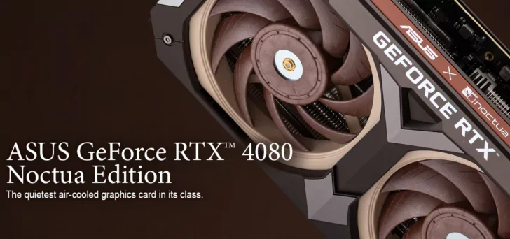 ASUS пуска RTX 4080 Noctua Edition с истински готин и тих дизайн