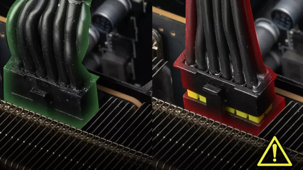 MSI пуска захранване с жълти конектори, за да предотврати разтапянето на 16-пиновия конектор