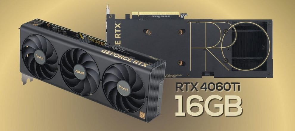 Asus пуска ProArt вариант на RTX 4060 Ti 16GB