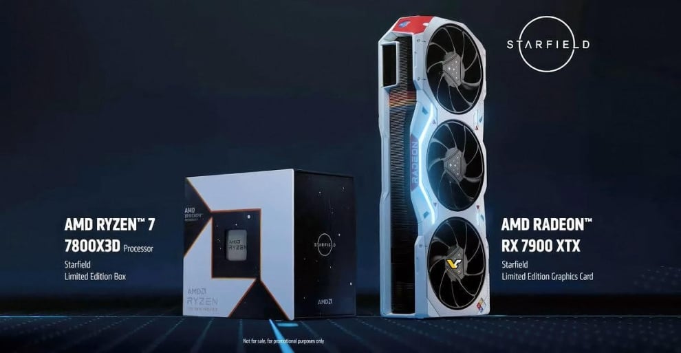 AMD пуска лимитирани издания на RX 7900 XTX и Ryzen 7 7800X3D на тема Starfield