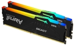 Памет Kingston 64GB 6000MT/s DDR5 CL30 DIMM (Kit of 2) FURY Beast RGB EXPO, EAN: 740617342819