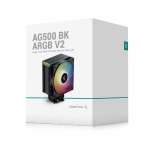 DeepCool охладител CPU Cooler AG500 BK - Addressable RGB V2 - LGA1851/AM5