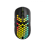Canyon 7keys Gaming 2.4G wireless mouse, KA8 sensor, DPI up to 1600, rubber coating on panel, Huano 1million switch, 45cm PVC cable, ABS material. 400mAh battery, size: 125.8*63.7*41mm, weight: 95g, Black