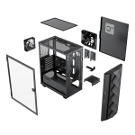 Gamemax кутия Case EATX - Diamond COC Black - Addressable RGB