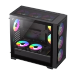 Gamemax кутия Case mATX - DEFENDER MB - Addressable RGB